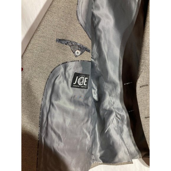 Joseph Abboud JOE Men's Two Button Gray Textured Slim Blazer Sport Coat Size 46R - Picture 8 of 16